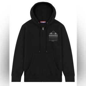 CULK Minimal Bridge Zip-up Hoodie Black Medium Unisex